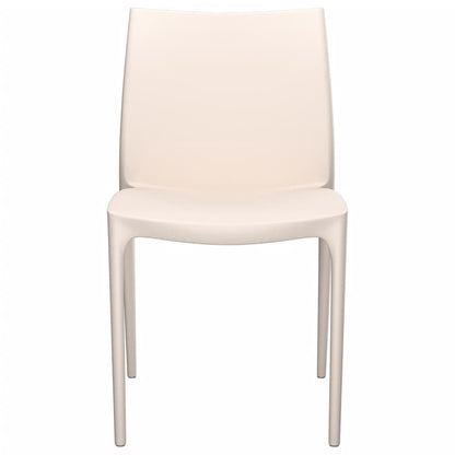 vidaXL Chaises de jardin 2 pcs Crème 50x46x80 cm Polypropylène