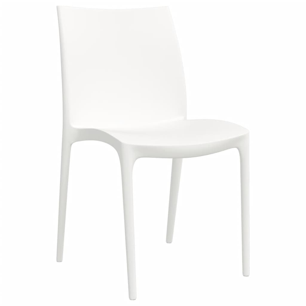 vidaXL Chaises de jardin 2 pcs Blanc 50x46x80 cm Polypropylène