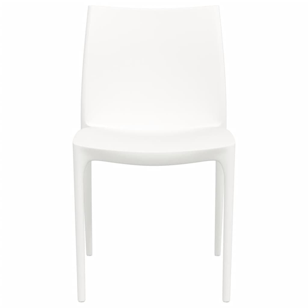 vidaXL Chaises de jardin 2 pcs Blanc 50x46x80 cm Polypropylène
