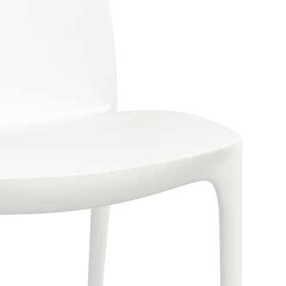 vidaXL Chaises de jardin 2 pcs Blanc 50x46x80 cm Polypropylène