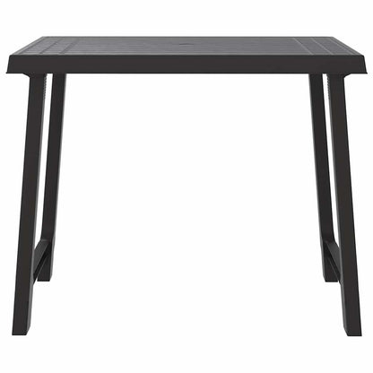 vidaXL Campingtisch Anthrazit 79x56x64 cm PP Holzoptik