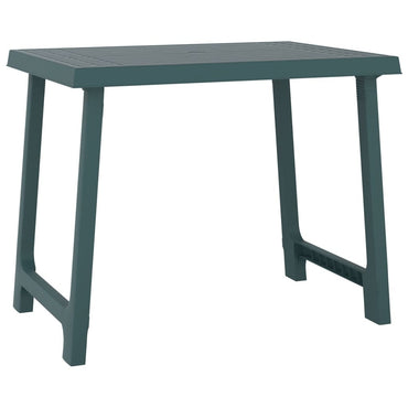 vidaXL Campingtisch Grün 79x56x64 cm PP Holzoptik