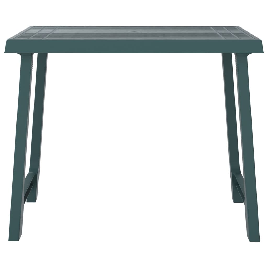 vidaXL Campingtisch Grün 79x56x64 cm PP Holzoptik
