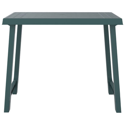 vidaXL Campingtisch Grün 79x56x64 cm PP Holzoptik