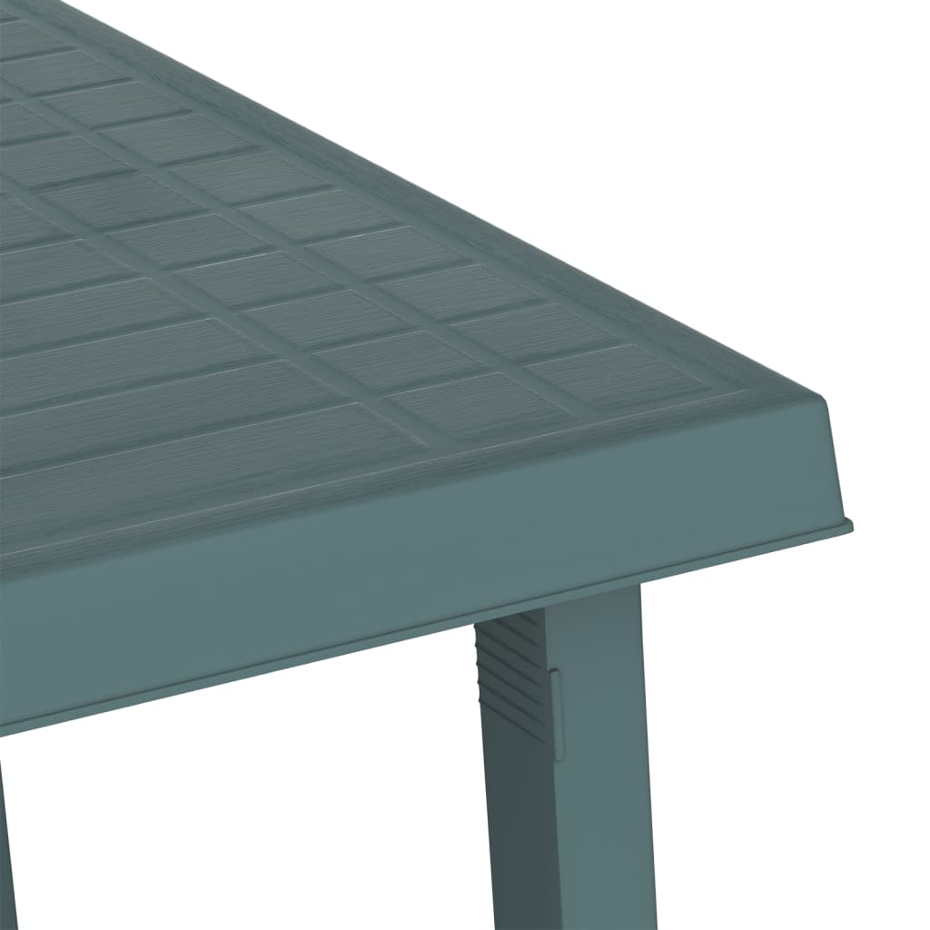 vidaXL Campingtisch Grün 79x56x64 cm PP Holzoptik