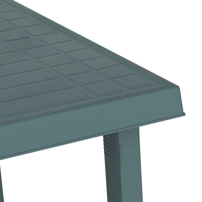 vidaXL Campingtisch Grün 79x56x64 cm PP Holzoptik