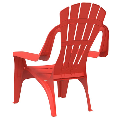vidaXL Chaises de jardin pour enfants 2 pcs Rouge 37x34x44 cm PP aspect bois