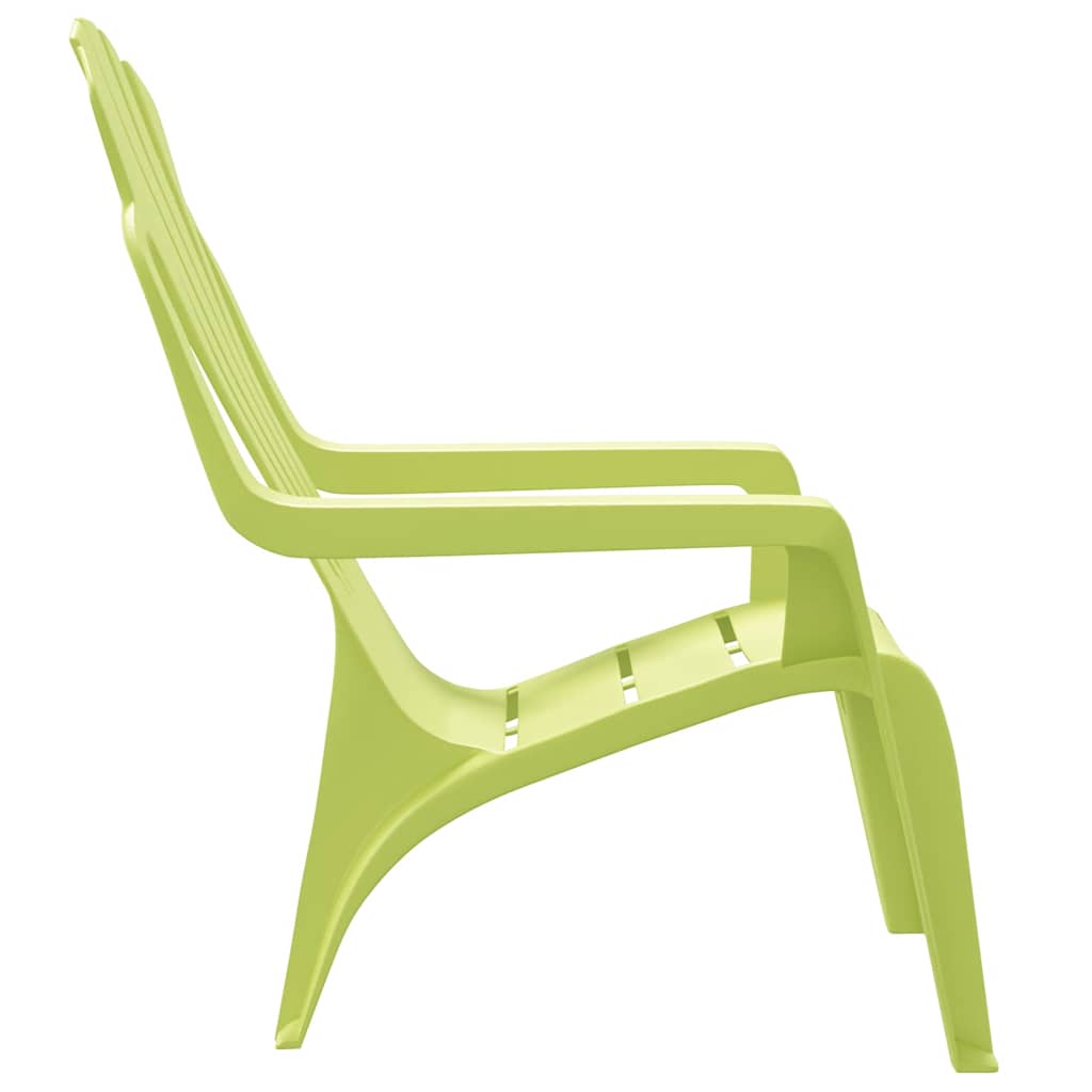 vidaXL Chaises de jardin pour enfants 2 pcs Vert 37x34x44 cm PP aspect bois