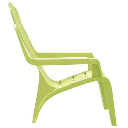 vidaXL Chaises de jardin pour enfants 2 pcs Vert 37x34x44 cm PP aspect bois