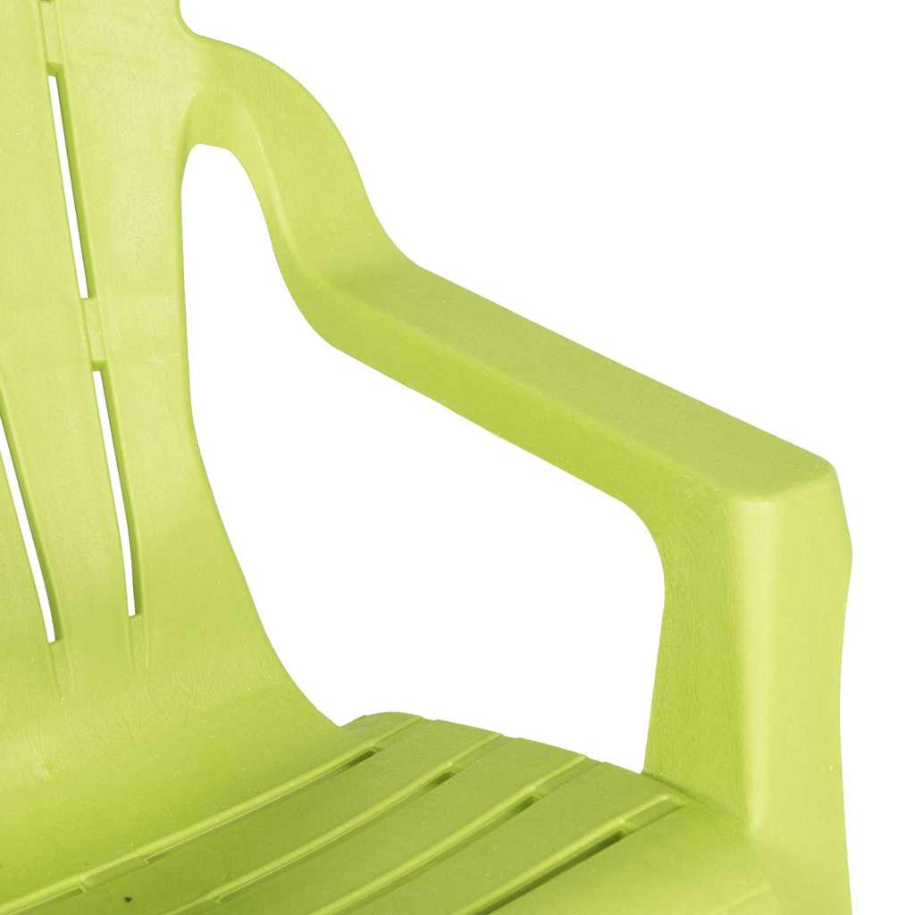 vidaXL Chaises de jardin pour enfants 2 pcs Vert 37x34x44 cm PP aspect bois