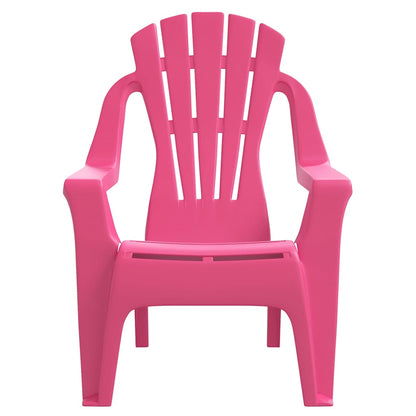 vidaXL Chaises de jardin pour enfants 2 pcs Rose 37x34x44 cm PP aspect bois