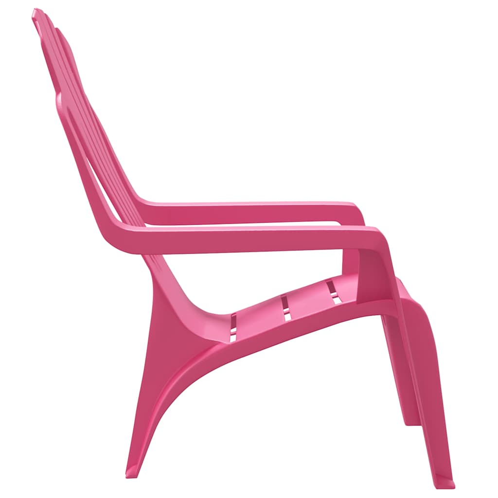 vidaXL Chaises de jardin pour enfants 2 pcs Rose 37x34x44 cm PP aspect bois