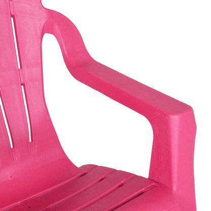 vidaXL Chaises de jardin pour enfants 2 pcs Rose 37x34x44 cm PP aspect bois