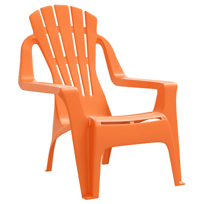 vidaXL Chaises de jardin pour enfants 2 pcs Orange 37x34x44 cm PP aspect bois