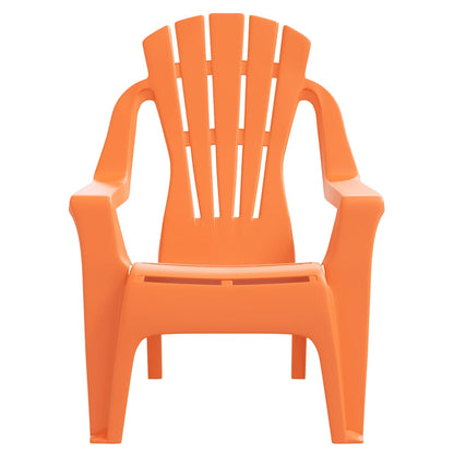 vidaXL Chaises de jardin pour enfants 2 pcs Orange 37x34x44 cm PP aspect bois