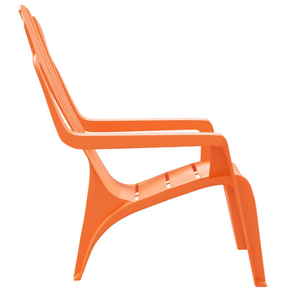 vidaXL Chaises de jardin pour enfants 2 pcs Orange 37x34x44 cm PP aspect bois