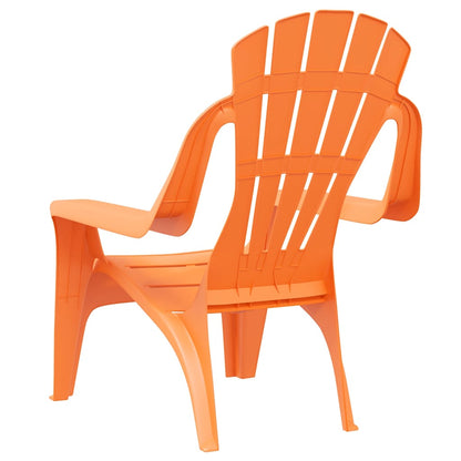 vidaXL Chaises de jardin pour enfants 2 pcs Orange 37x34x44 cm PP aspect bois
