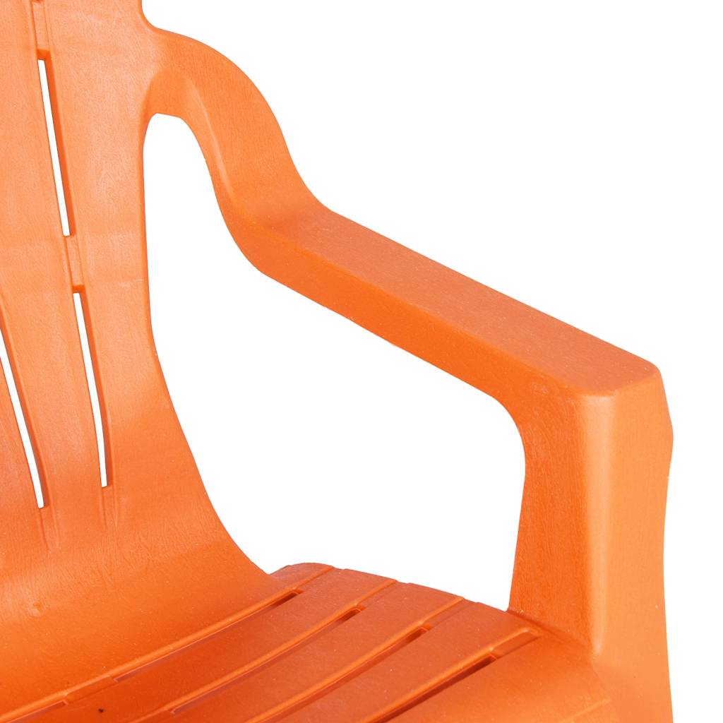 vidaXL Chaises de jardin pour enfants 2 pcs Orange 37x34x44 cm PP aspect bois
