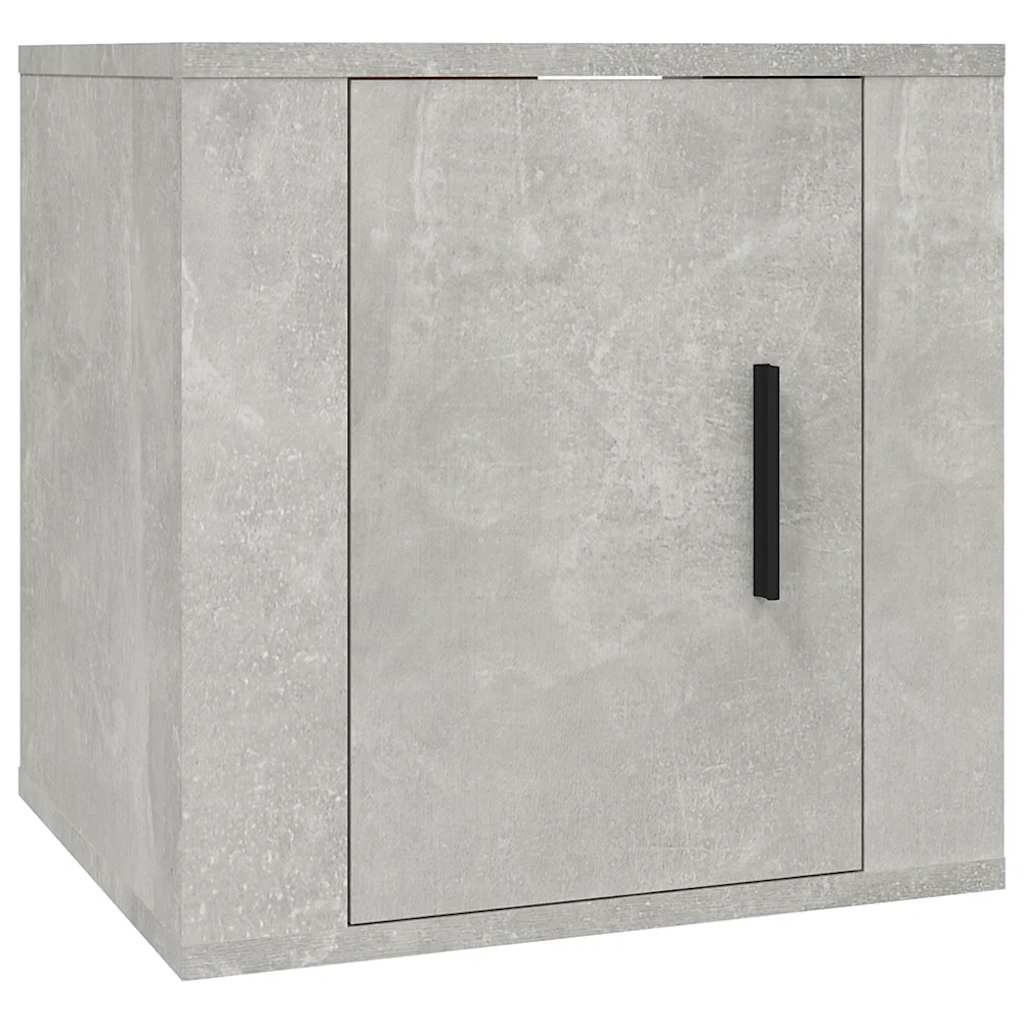 vidaXL 4-tlg. TV-Schrank-Set Betongrau Holzwerkstoff