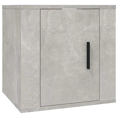 vidaXL 4-tlg. TV-Schrank-Set Betongrau Holzwerkstoff