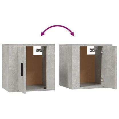 vidaXL 4-tlg. TV-Schrank-Set Betongrau Holzwerkstoff