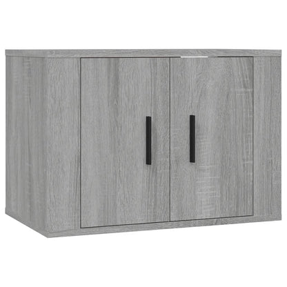 vidaXL Meuble TV, 4 pcs, Gris sonoma, Bois d'ingénierie