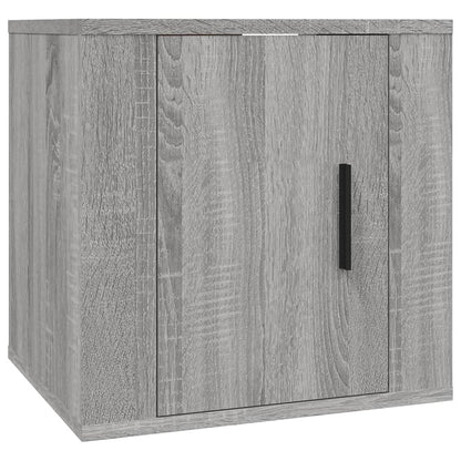 vidaXL Meuble TV, 4 pcs, Gris sonoma, Bois d'ingénierie