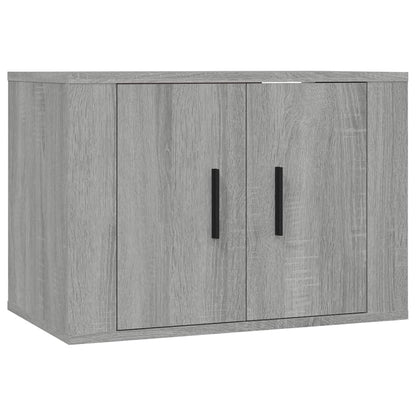 vidaXL Meuble TV 3 pcs Gris Sonoma Aggloméré