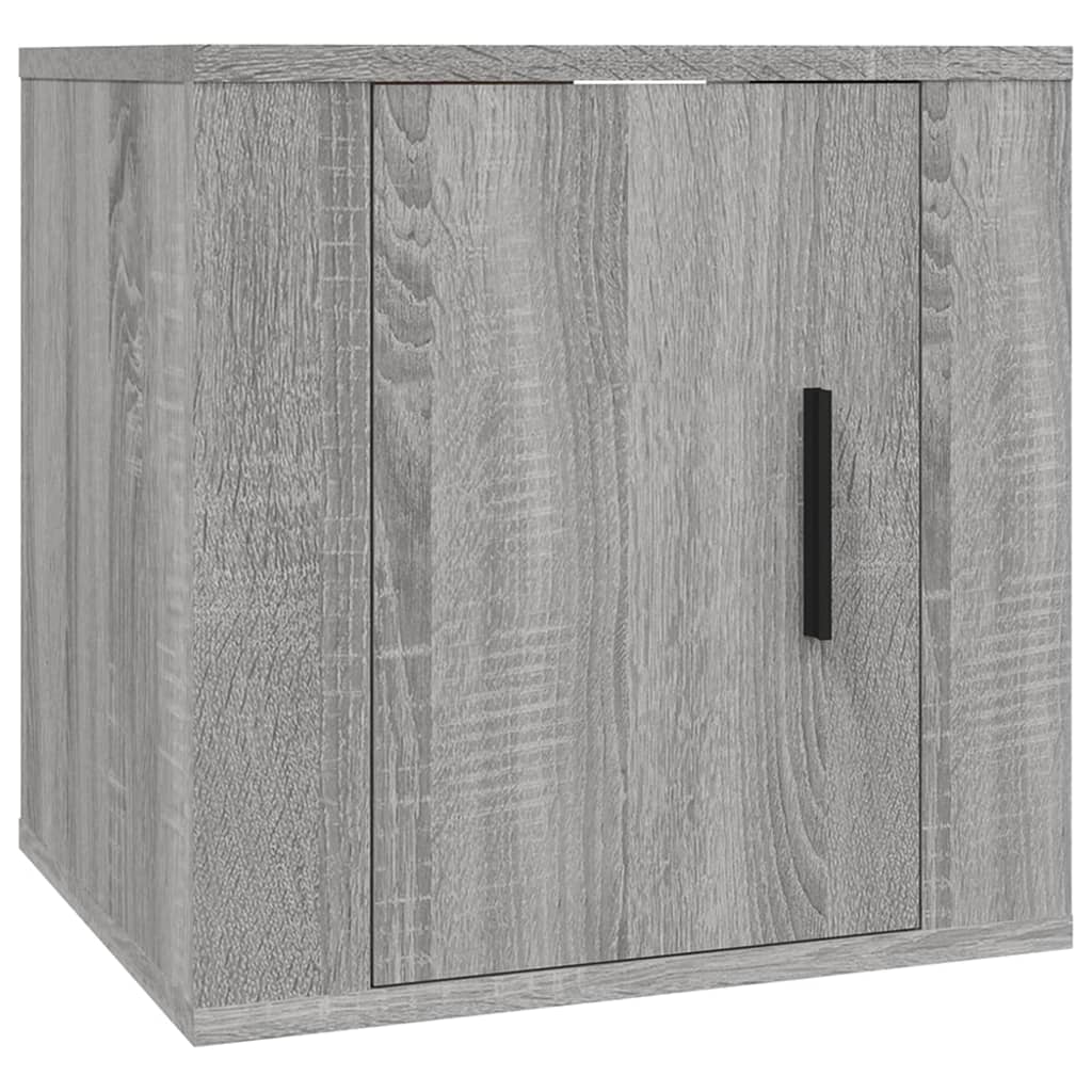 vidaXL Meuble TV 3 pcs Gris Sonoma Aggloméré