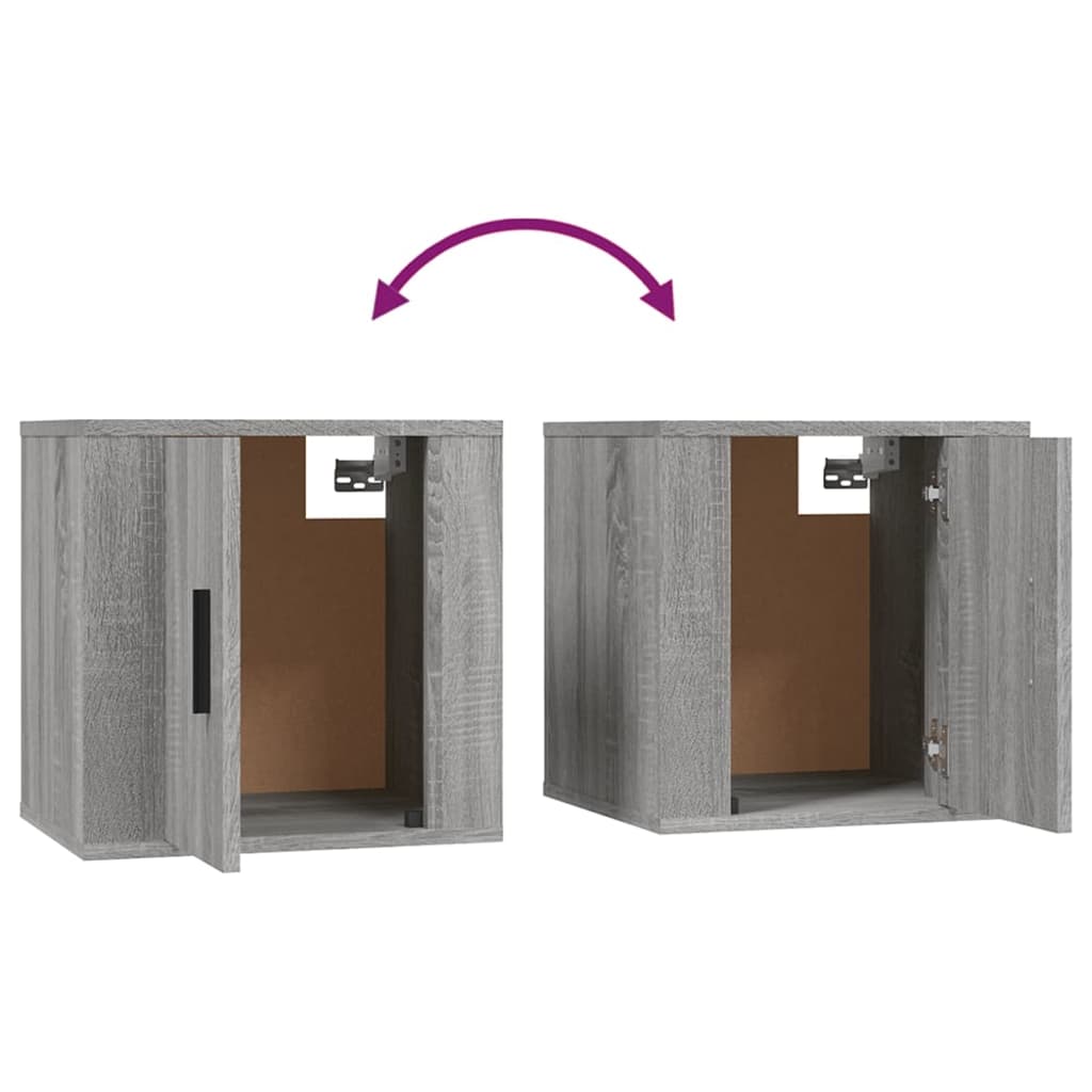vidaXL Meuble TV 3 pcs Gris Sonoma Aggloméré