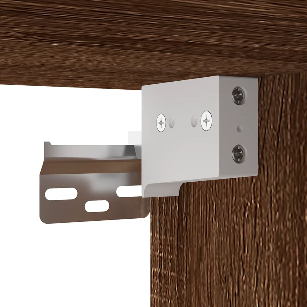 vidaXL 3-tlg. TV-Schrank-Set Braun Eichen-Optik Holzwerkstoff