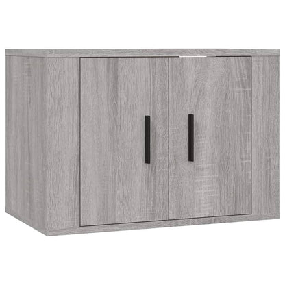 vidaXL Meuble TV, 4 pcs, Gris sonoma, Bois d'ingénierie