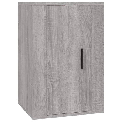 vidaXL Meuble TV, 4 pcs, Gris sonoma, Bois d'ingénierie