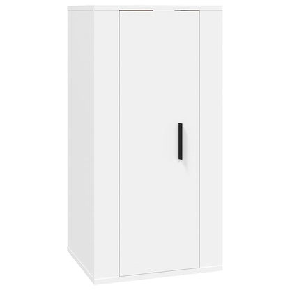 vidaXL 4-tlg. TV-Schrank-Set Weiß Holzwerkstoff
