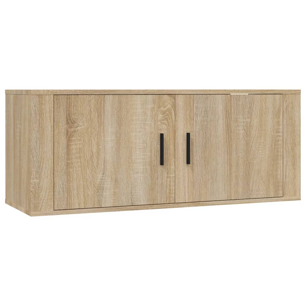 vidaXL 4-tlg. TV-Schrank-Set Sonoma-Eiche Holzwerkstoff