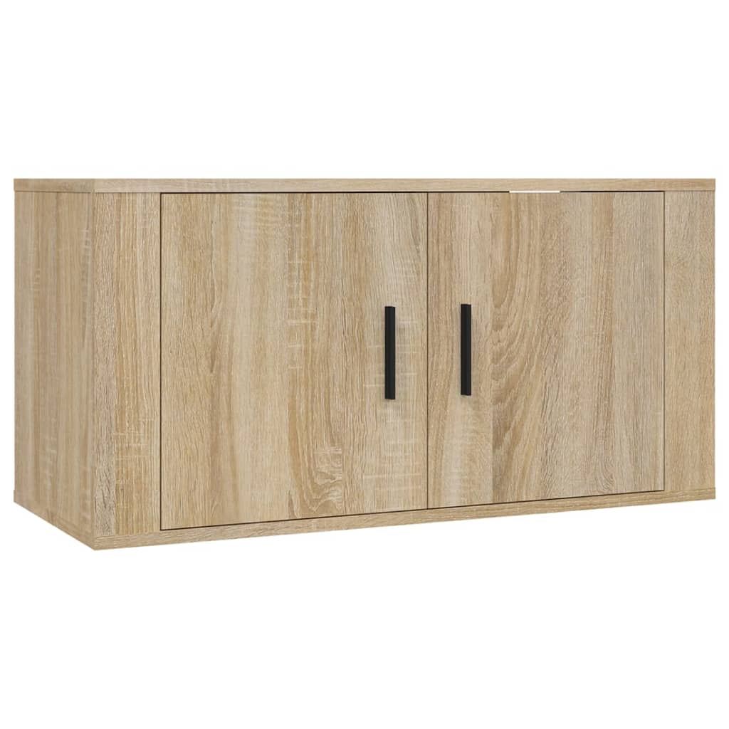 vidaXL 4-tlg. TV-Schrank-Set Sonoma-Eiche Holzwerkstoff