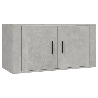 vidaXL Meuble TV 4 pcs Gris béton Aggloméré