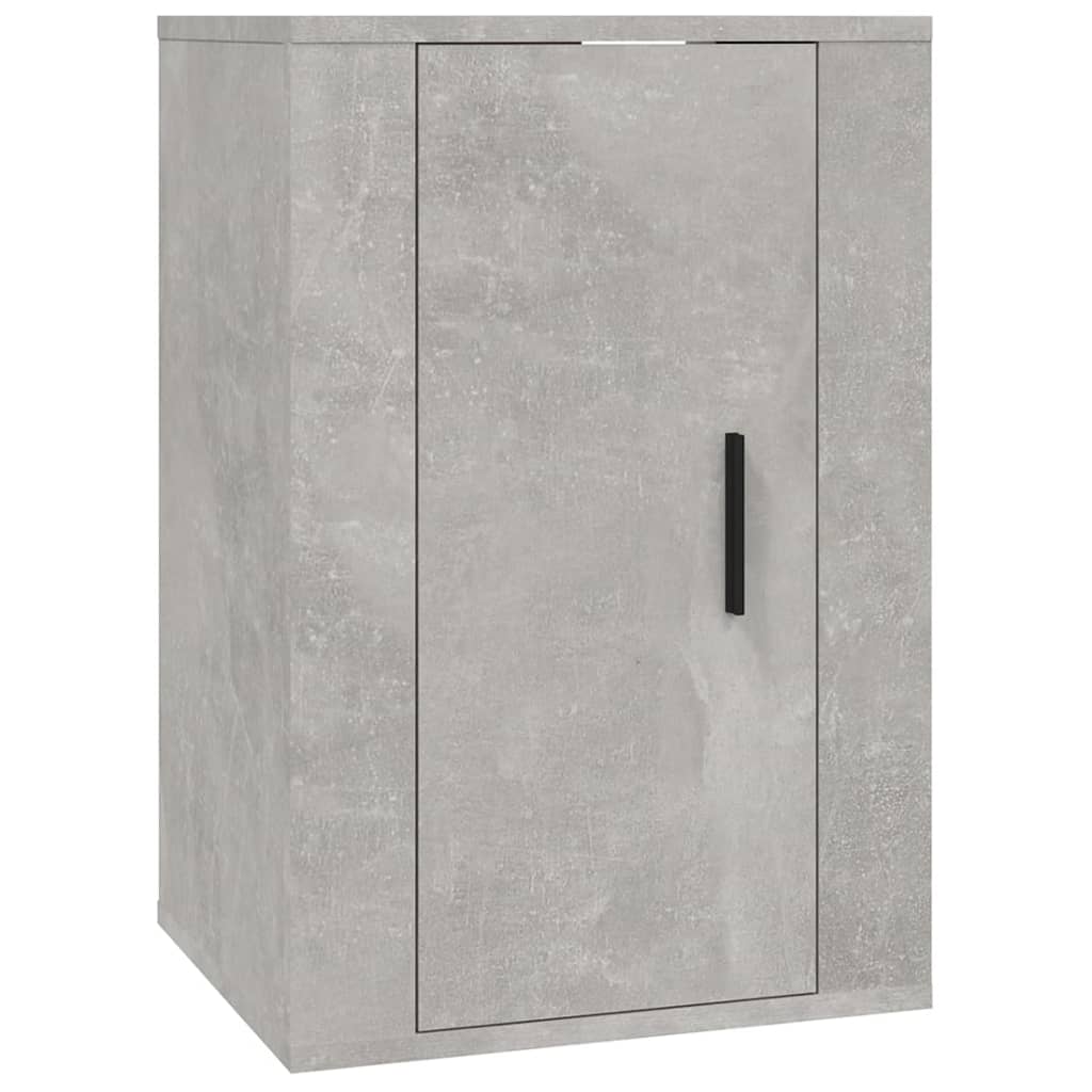 vidaXL Meuble TV 4 pcs Gris béton Aggloméré