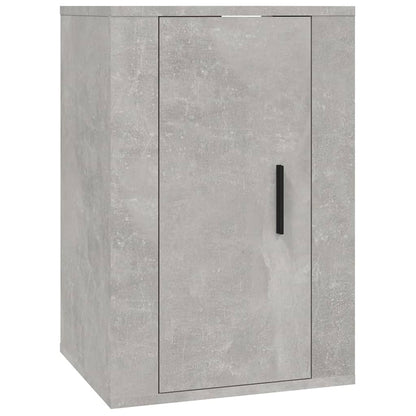 vidaXL Meuble TV 4 pcs Gris béton Aggloméré
