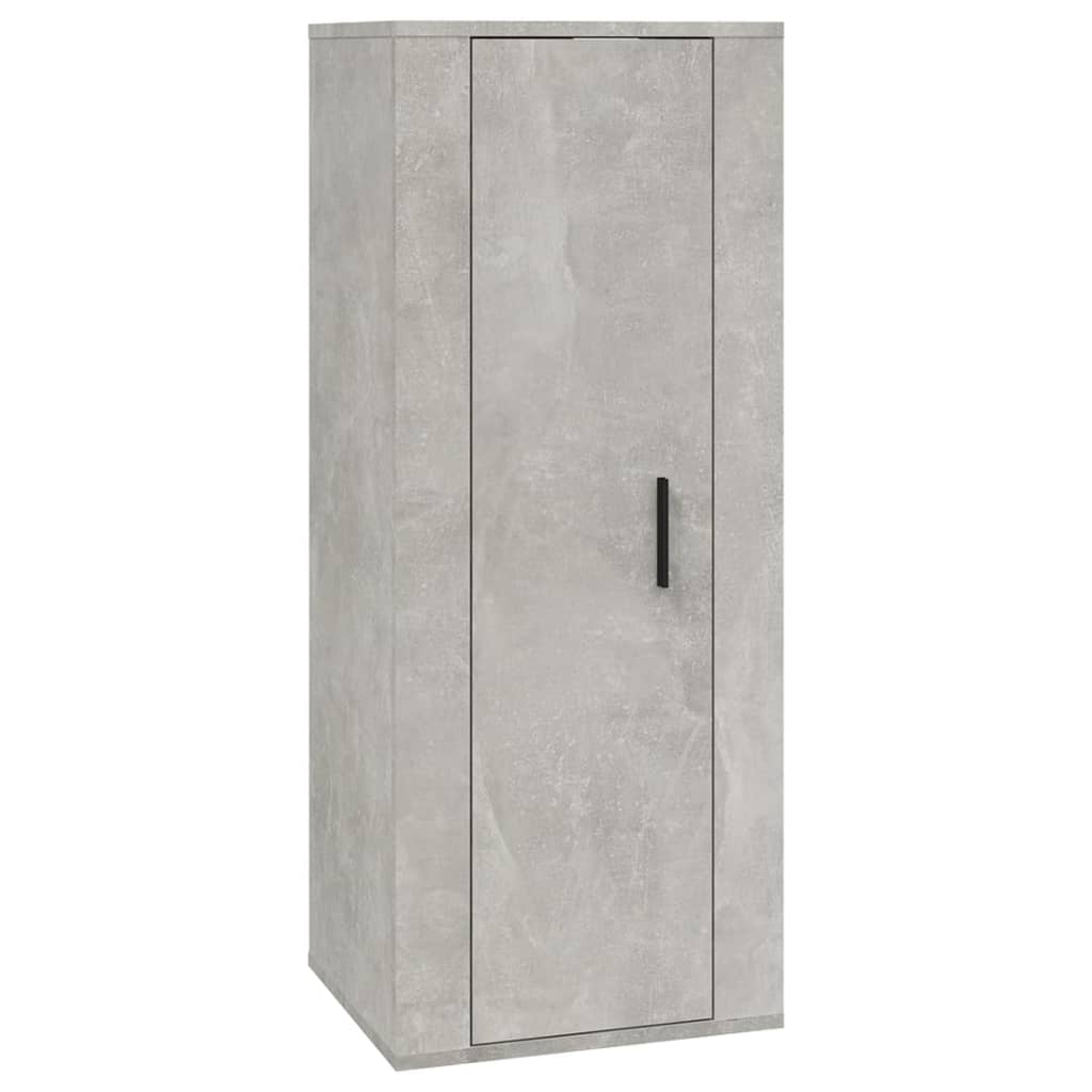 vidaXL 3-tlg. TV-Schrank-Set Betongrau Holzwerkstoff