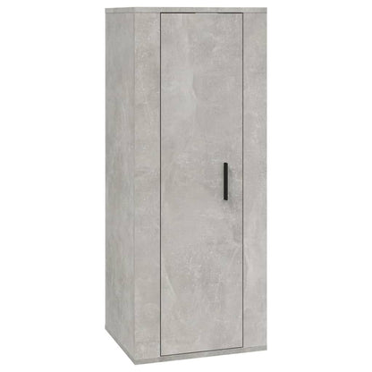 vidaXL 3-tlg. TV-Schrank-Set Betongrau Holzwerkstoff