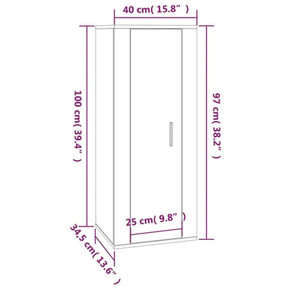 vidaXL 4-tlg. TV-Schrank-Set Weiß Holzwerkstoff