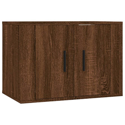 vidaXL Meuble TV, 4 pcs, aspect chêne marron, bois d'ingénierie