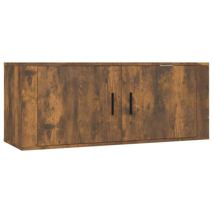 vidaXL 4-tlg. TV-Schrank-Set Räuchereiche Holzwerkstoff