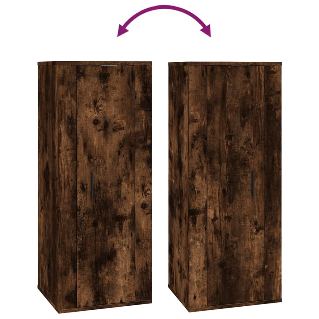 vidaXL 4-tlg. TV-Schrank-Set Räuchereiche Holzwerkstoff