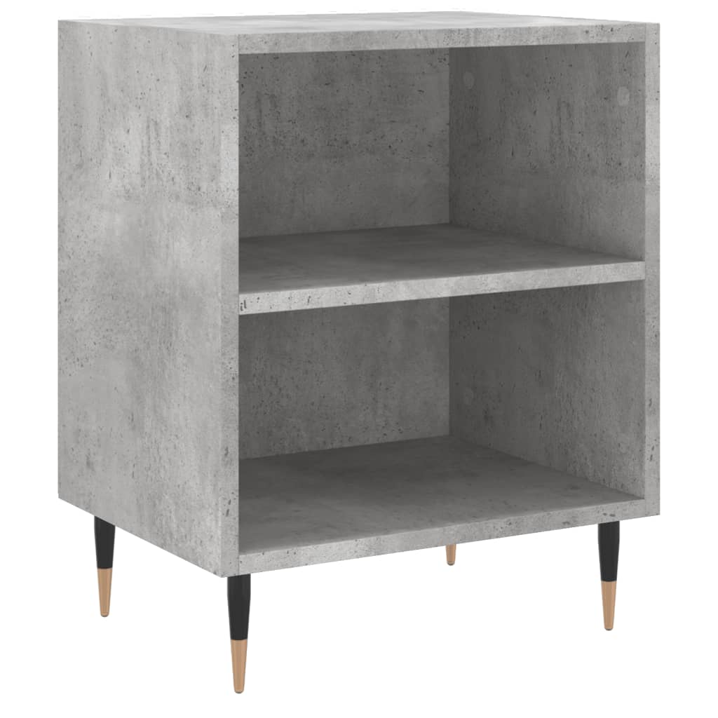 vidaXL Nachttische 2 Stk. Betongrau 40x30x50 cm Holzwerkstoff