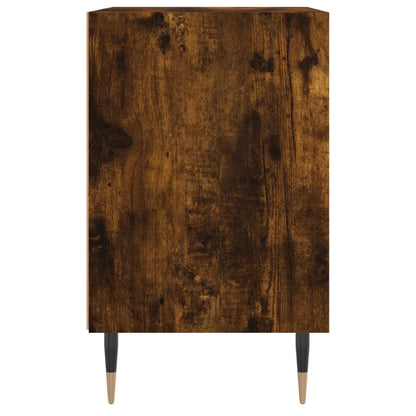 vidaXL Nachttische 2 Stk. Räuchereiche 40x30x50 cm Holzwerkstoff