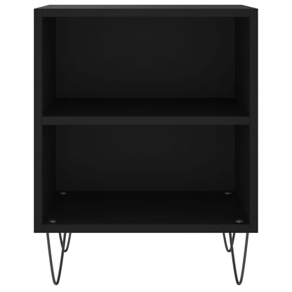 vidaXL Tables de chevet 2 pcs Noir 40x30x50 cm Bois d'ingénierie