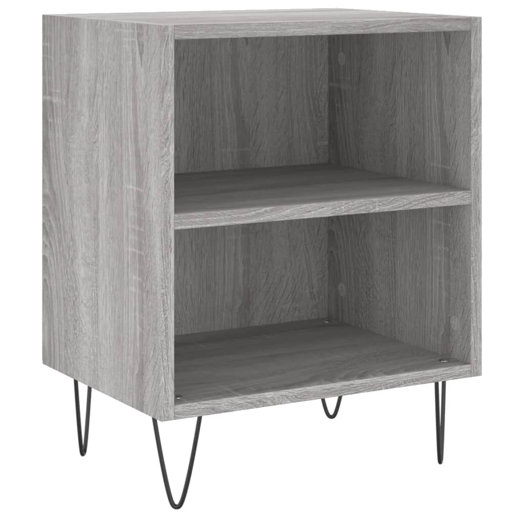 vidaXL Tables de chevet 2 pcs Gris Sonoma 40x30x50 cm Bois d'ingénierie