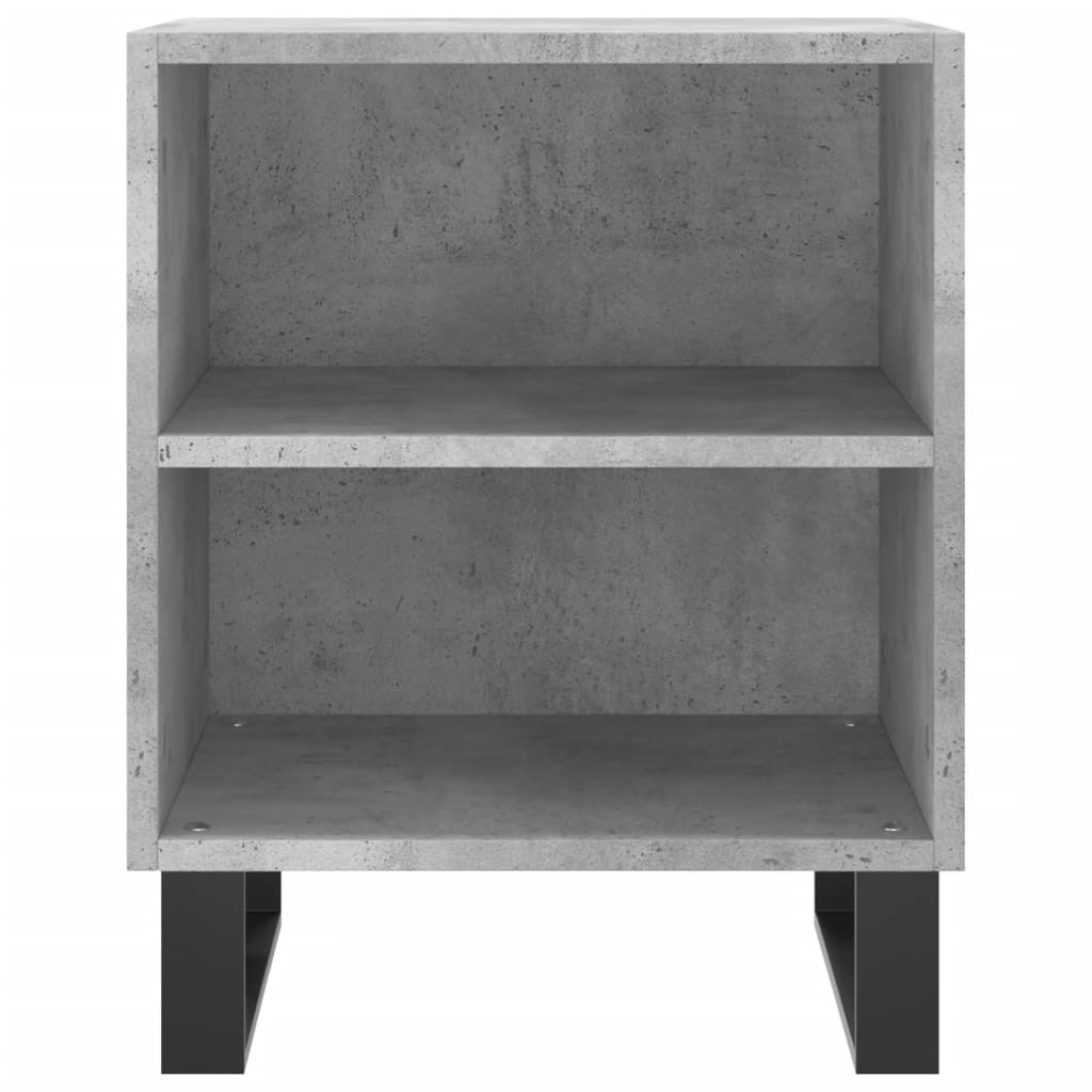 vidaXL Tables de chevet 2 pcs Gris béton 40x30x50 cm Bois d'ingénierie